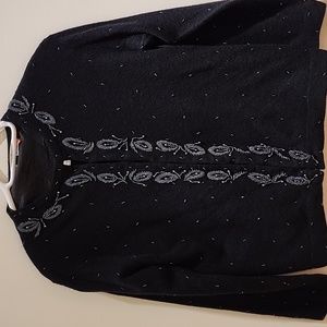 Vintage Beaded JANA lined cardigan